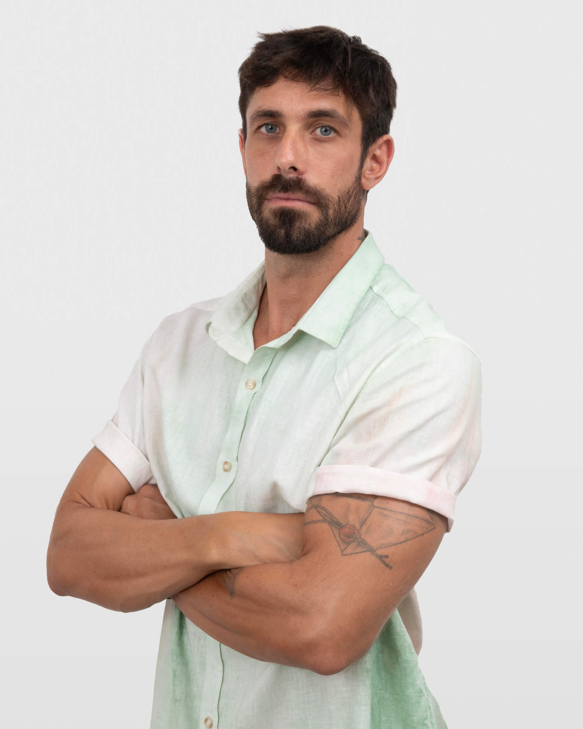 Camisa em Cambraia de Linho Tinturada