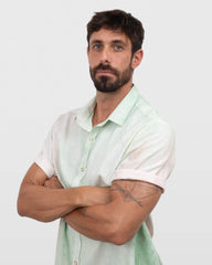 Camisa em Cambraia de Linho Tinturada