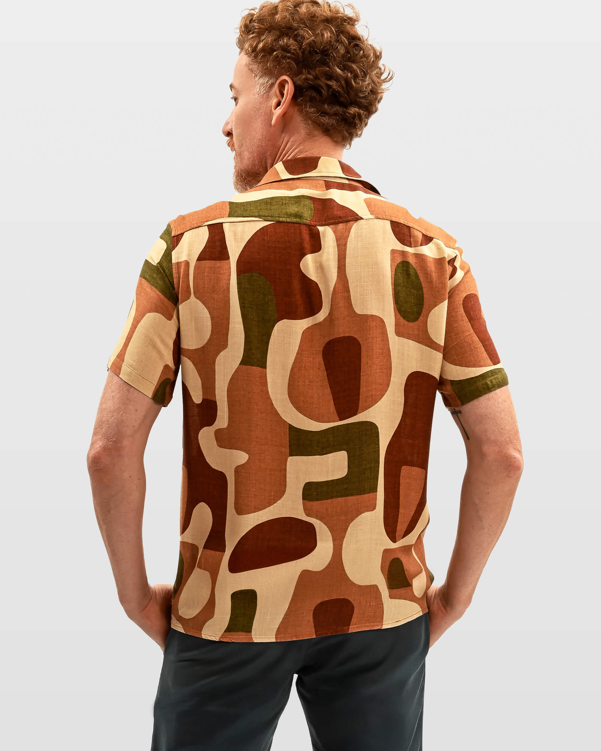 Camisa Manga Curta Estampa Burle