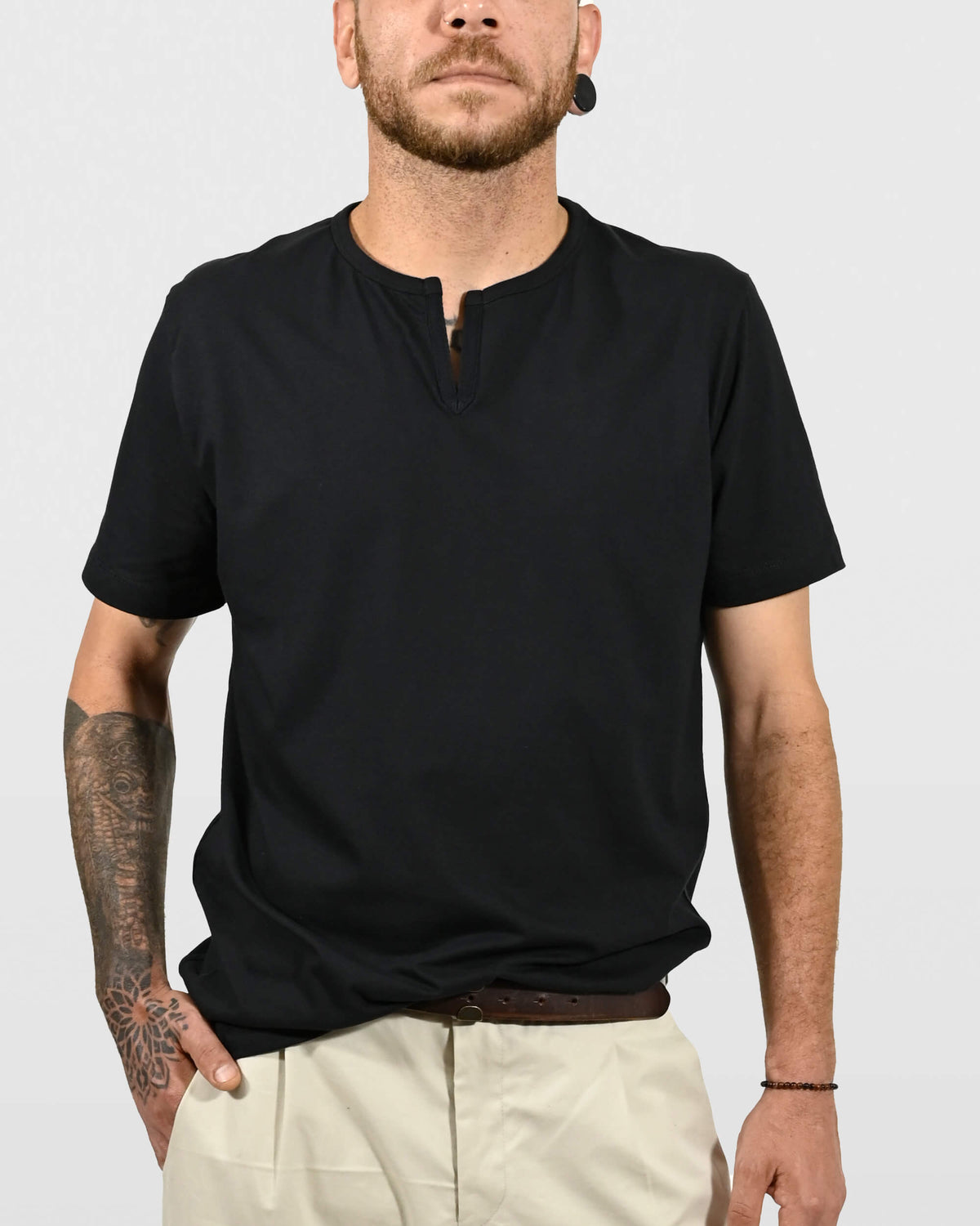 Camiseta em Algodão com Detalhe