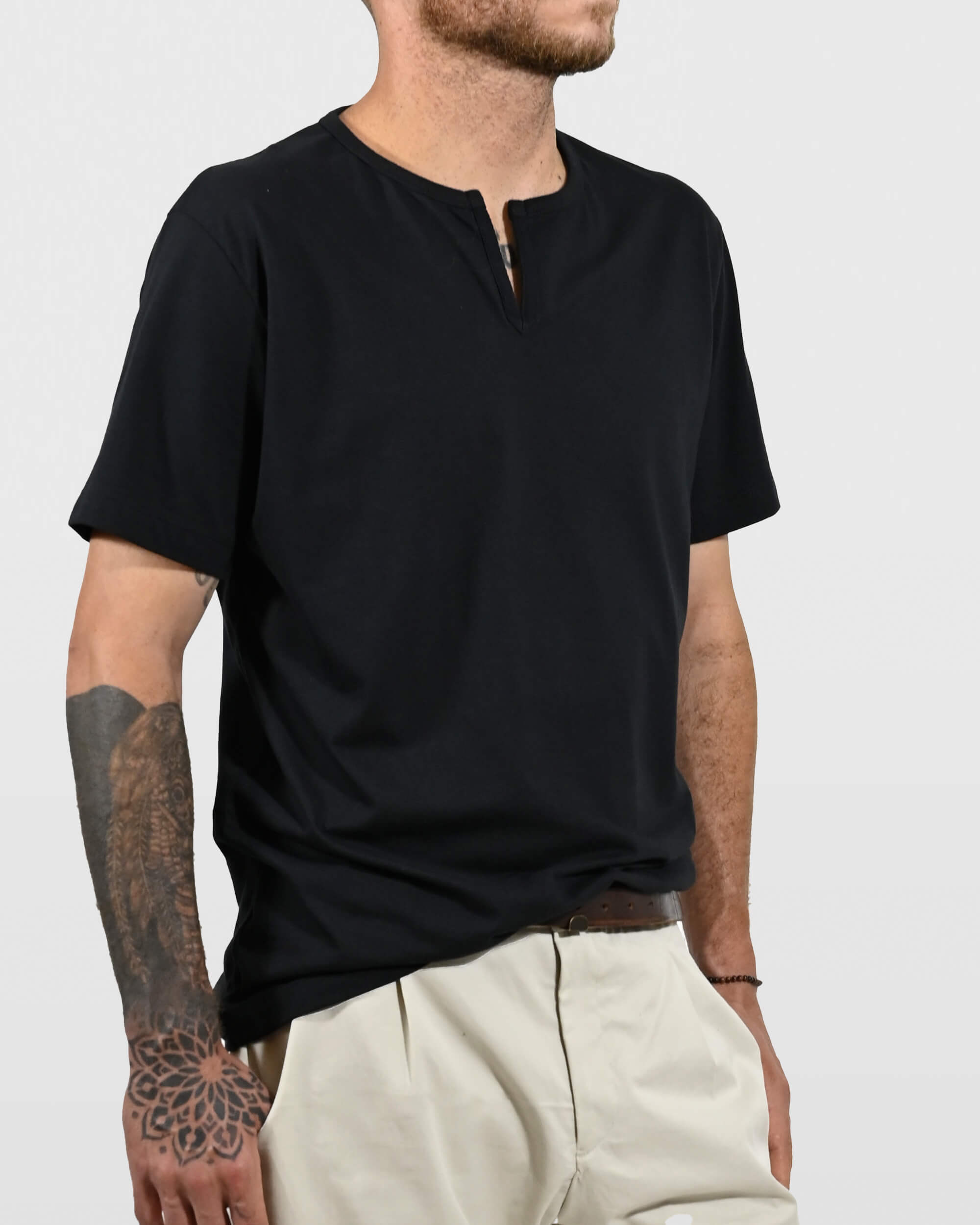 Camiseta em Algodão com Detalhe