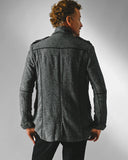 detalhe costas casaco masculino