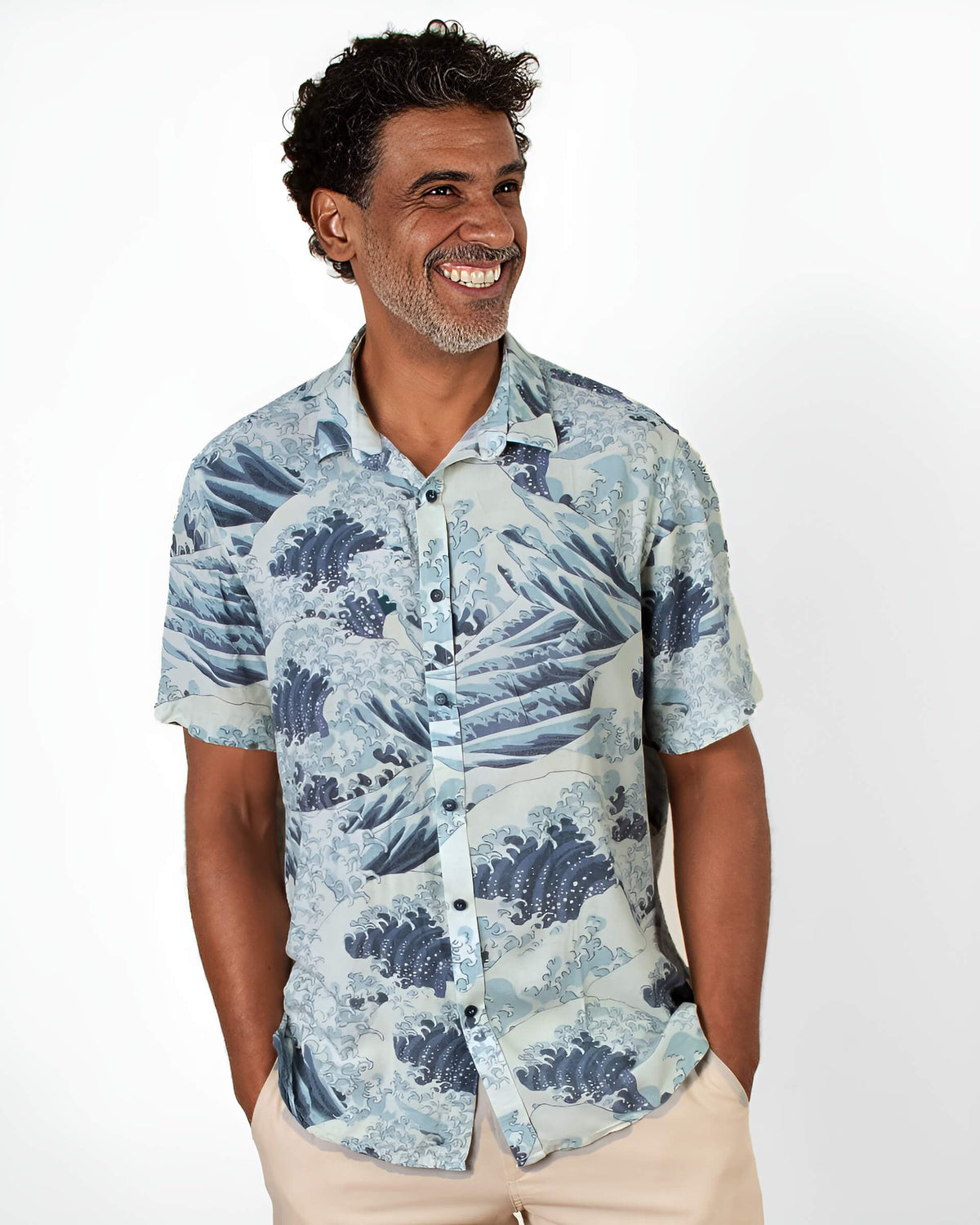 Camisa Estampa Onda