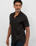 Camisa Preta Gola Mao